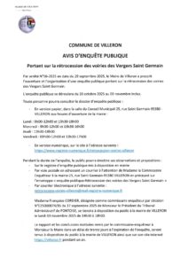 Avis d’enquête publique